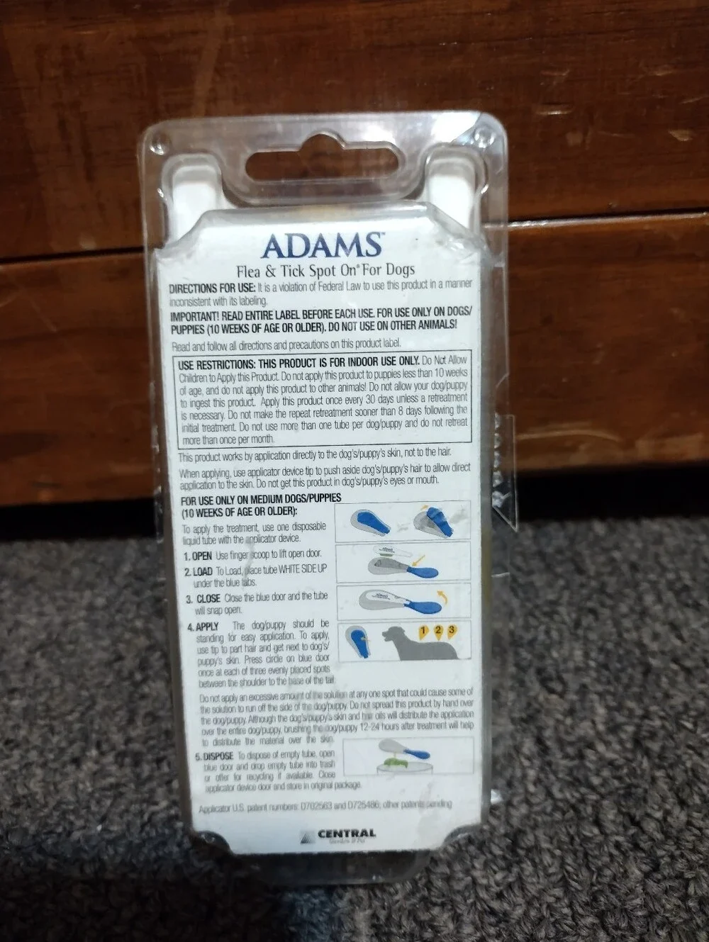 Adams Flea & Tick Spot On for Dogs Size 32 To 55lb